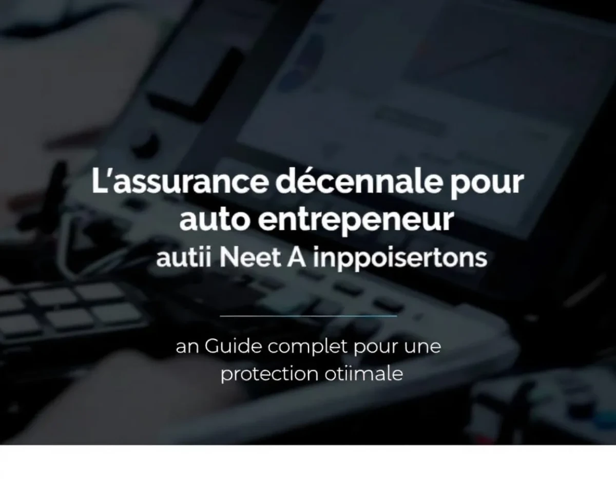 L'assurance décennale pour auto-entrepreneur : Guide complet pour une protection optimale