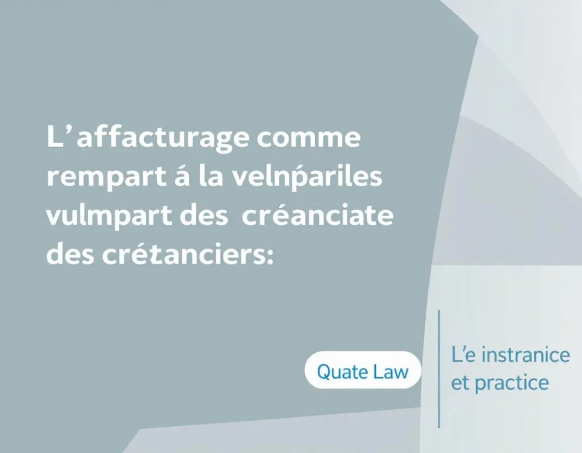 L'affacturage comme rempart à la vulnérabilité des créanciers : analyse juridique et pratique